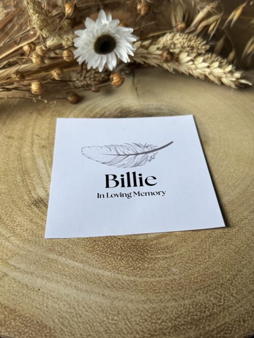 Memorial Feather Candle Sticker