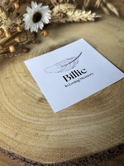 Memorial Feather Candle Sticker