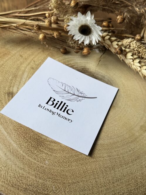 Memorial Feather Candle Sticker